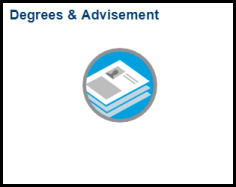 Degrees and Advisement icon as it appears on UD-SIS